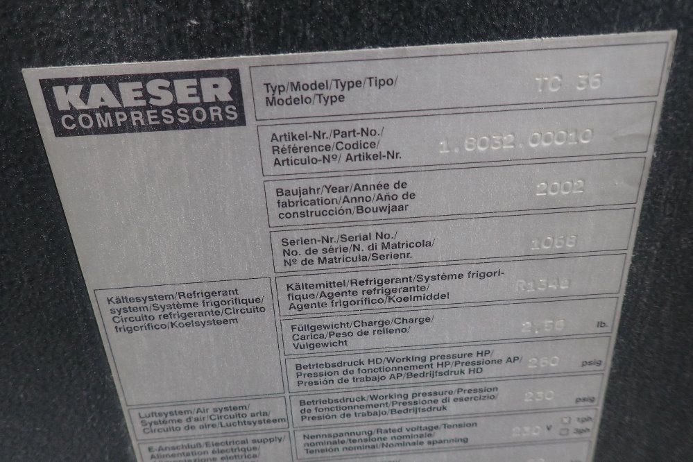 Kaeser Dryer - Tc-36
