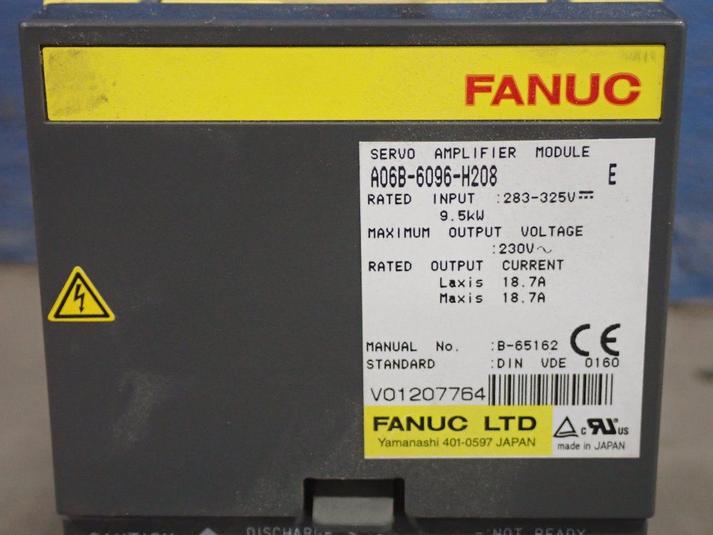 Fanuc Servo Amplifier Module - A06b-6096-h208