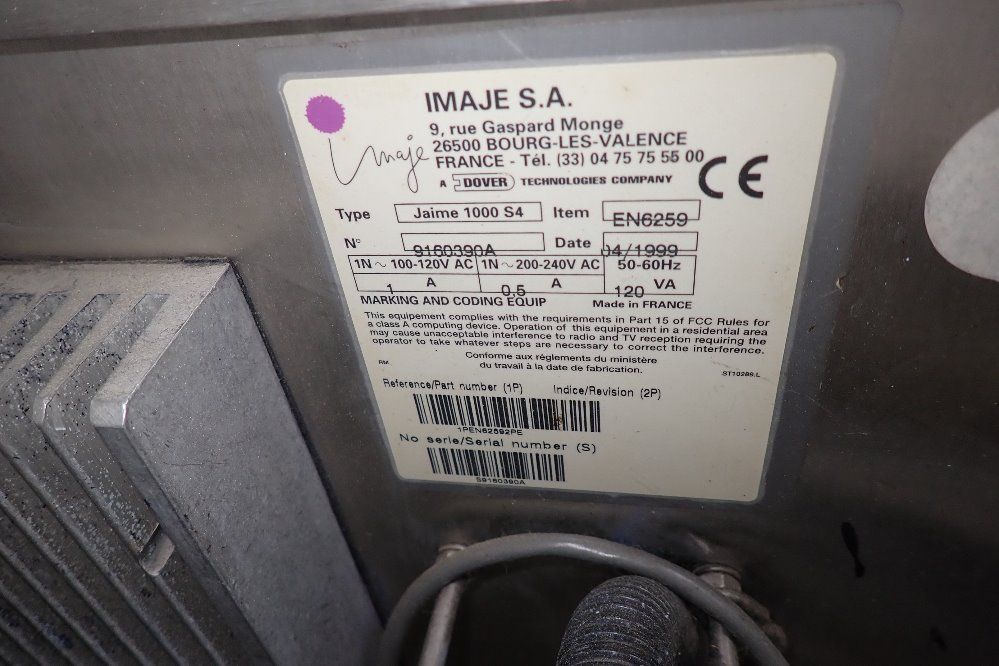 Imaje Ink Jet Printer - Jaime 1000