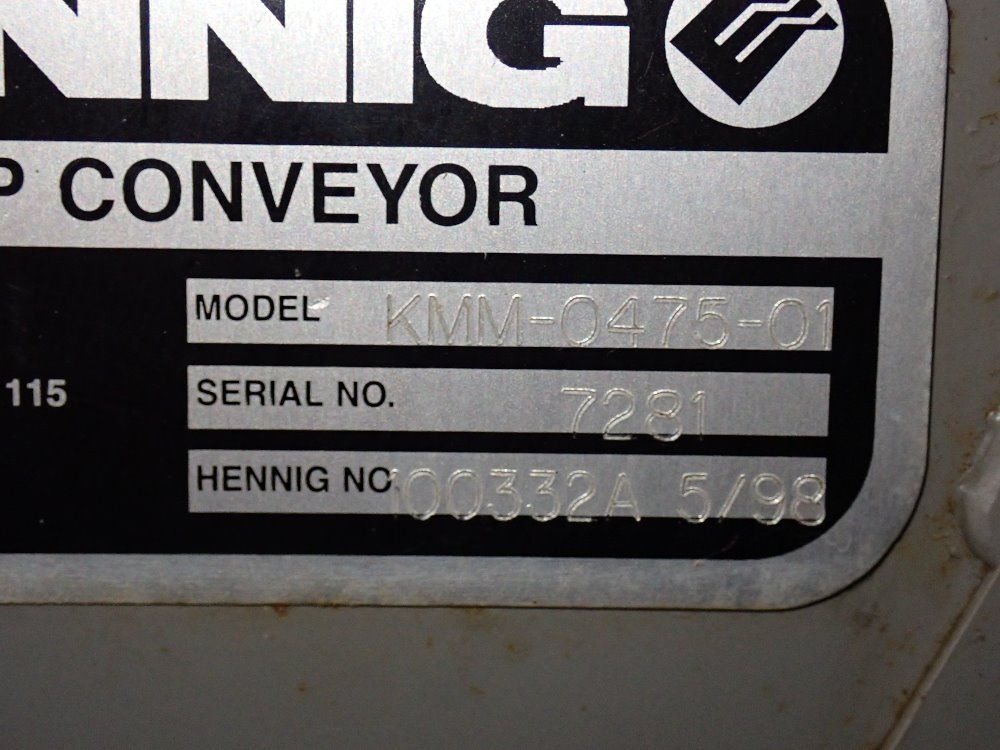 Henning Incline Chip Conveyor