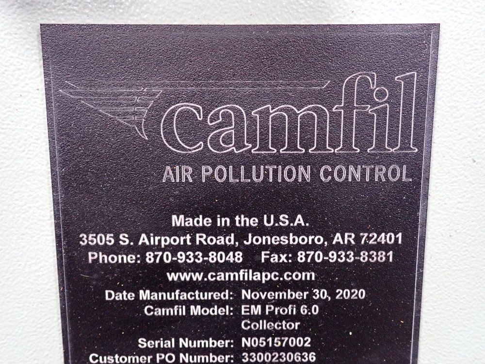 Camfil 10 Hp Dust Collector - Em Prof. 6.0