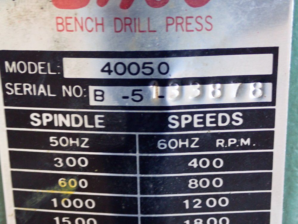 Enco Bench Drill Press - 40050