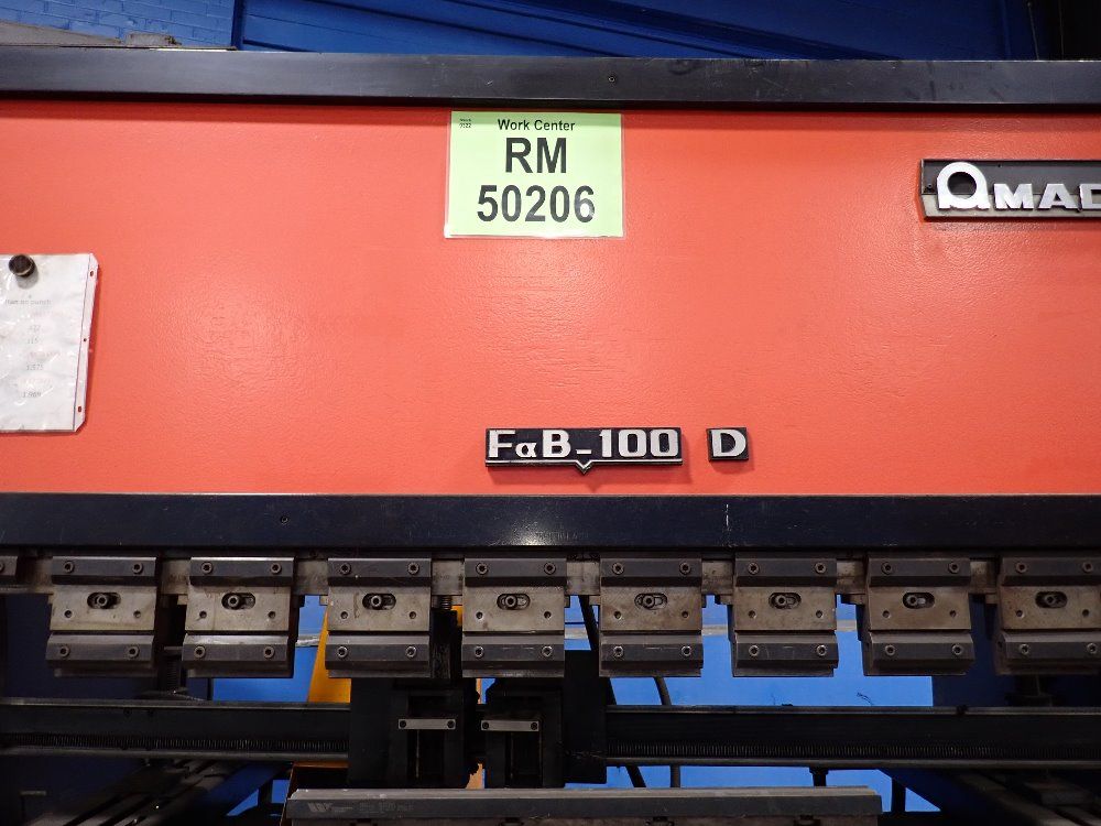 Amada 98" X 100 Tons Cnc Press Brake - Fbd-1025f
