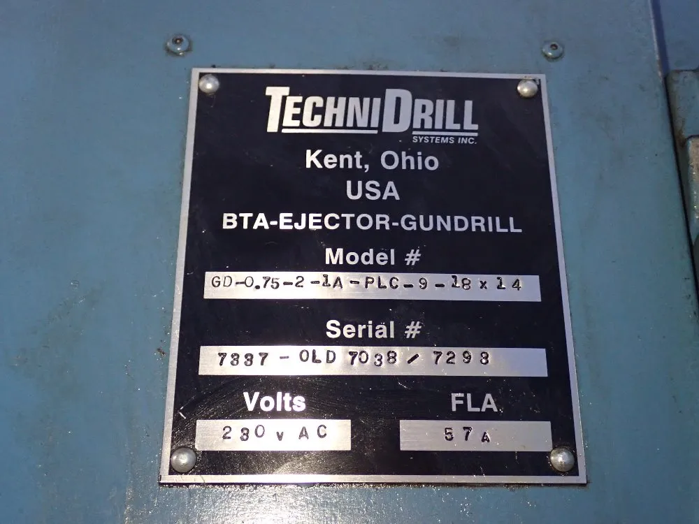 Technidrill 1992 Technidrill  Gd07521aplc928x28 Gun Drill 