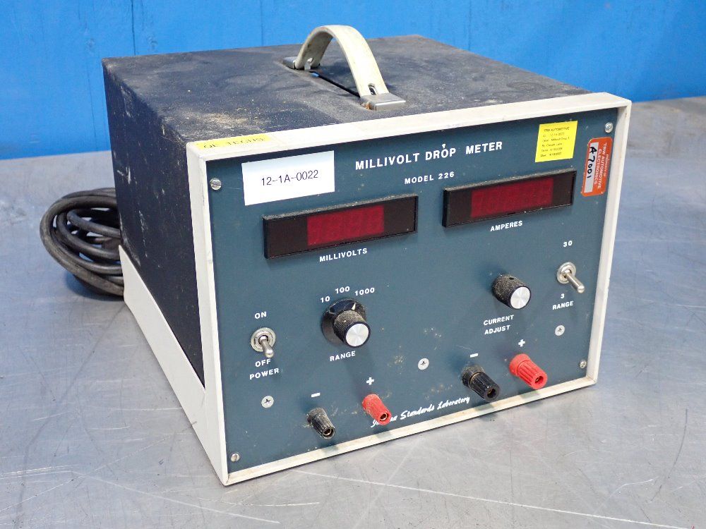 Used Indiana Standards Laboratory Millivolt Drop Meter HGR Industrial...