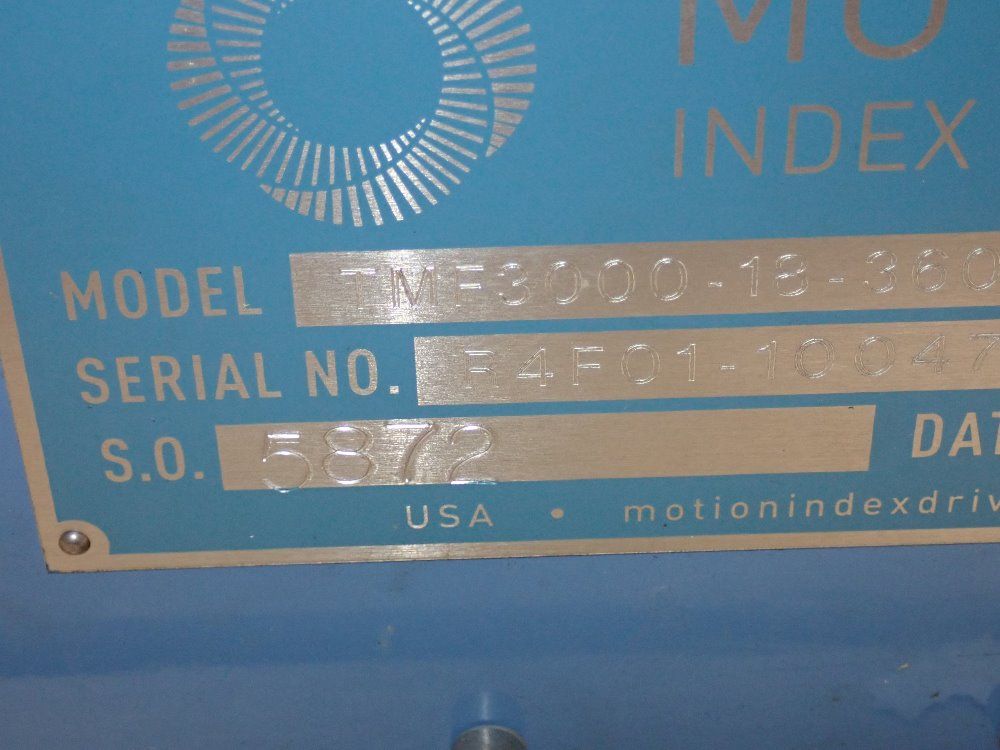 Motion Index Drive Rotary Index Table