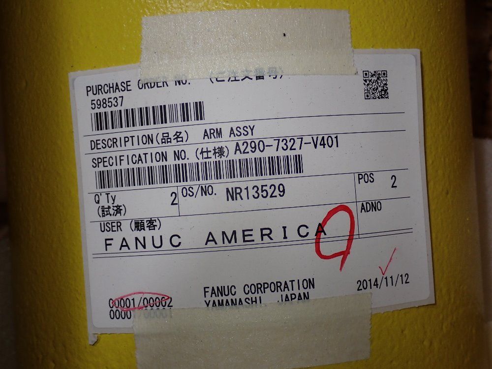 Fanuc Fanuc A2907327v401 Robot Arm