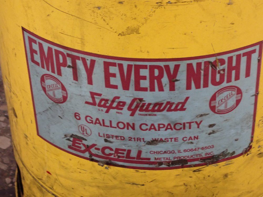 Used Excell Oily Rag Can HGR Industrial Surplus