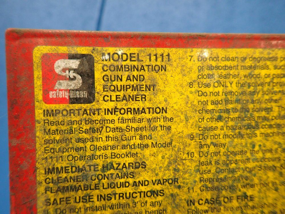 Used Safety Kleen Combination Gun & Equipment HGR Industrial Surplus