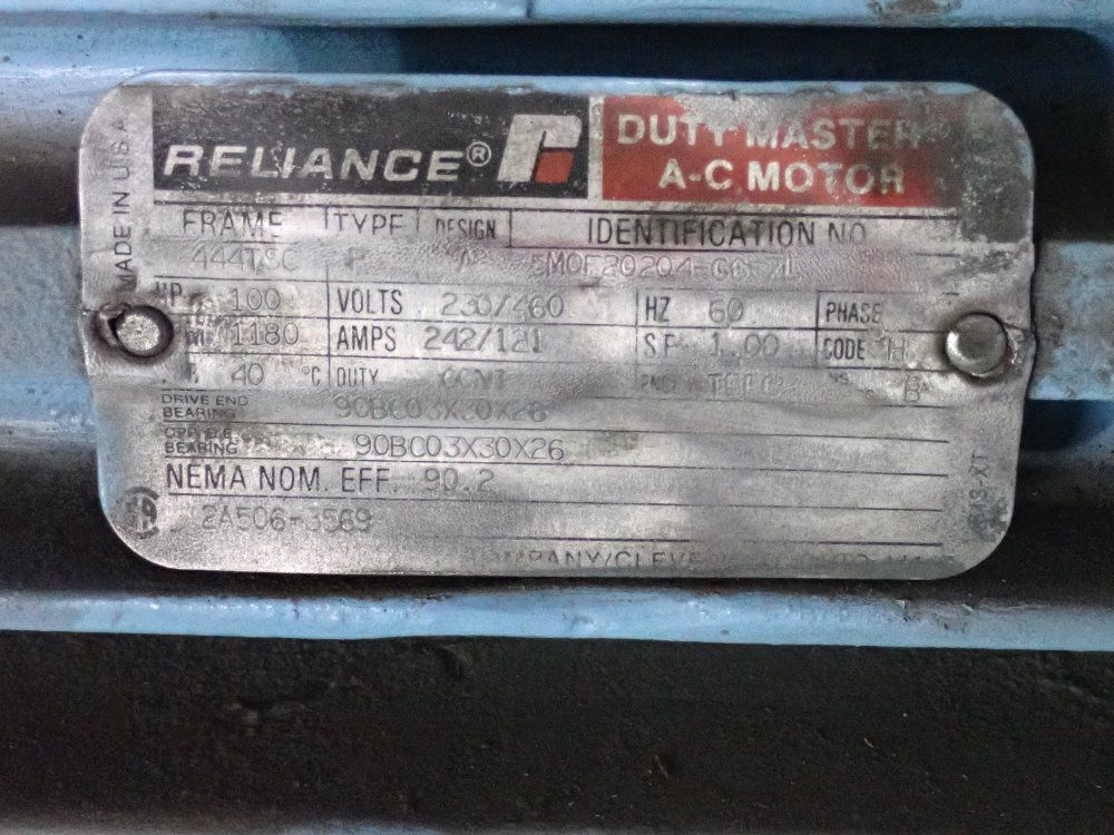 Reliance Reliance 100 Hp Ac Motor
