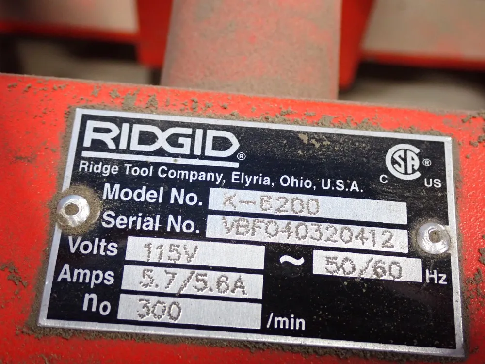 Ridgid K-6200 Drain Snake - K-6200
