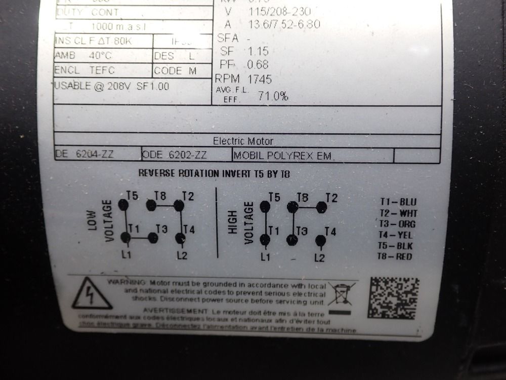 Weg 1 Hp Motor