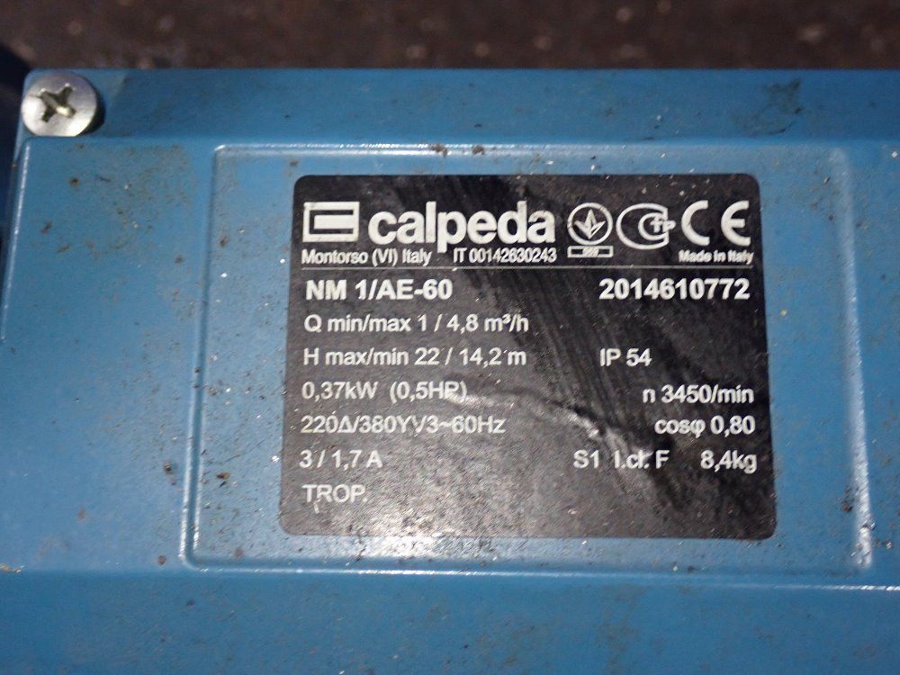Calpeda 37 Kw Pump