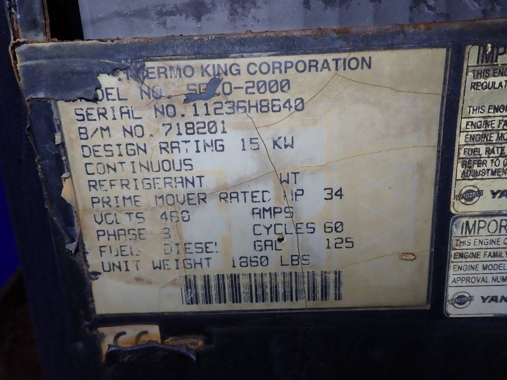 Thermo King Thermo King Sgc02000 Generator