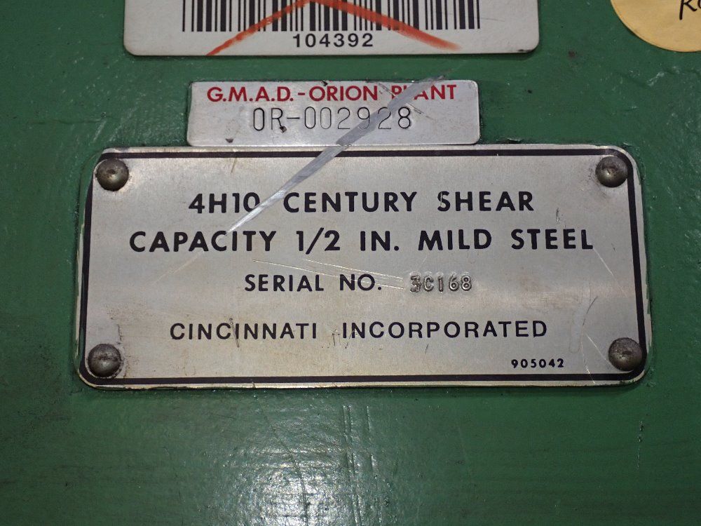 Century Century 4h10 Shear