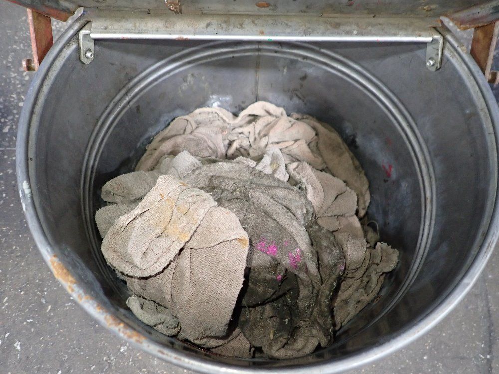 Justrite Oil Waste Can