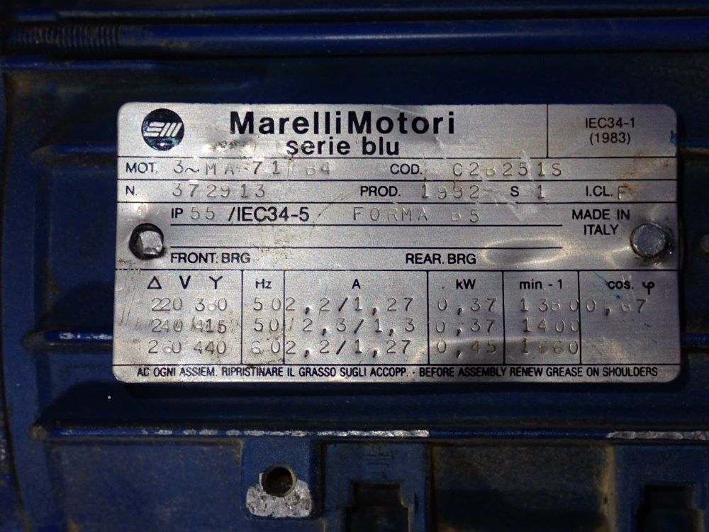 Marelli Motori 045 Kw Motor
