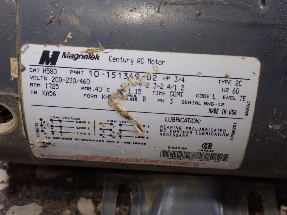 Magnetek 34 Hp Motor