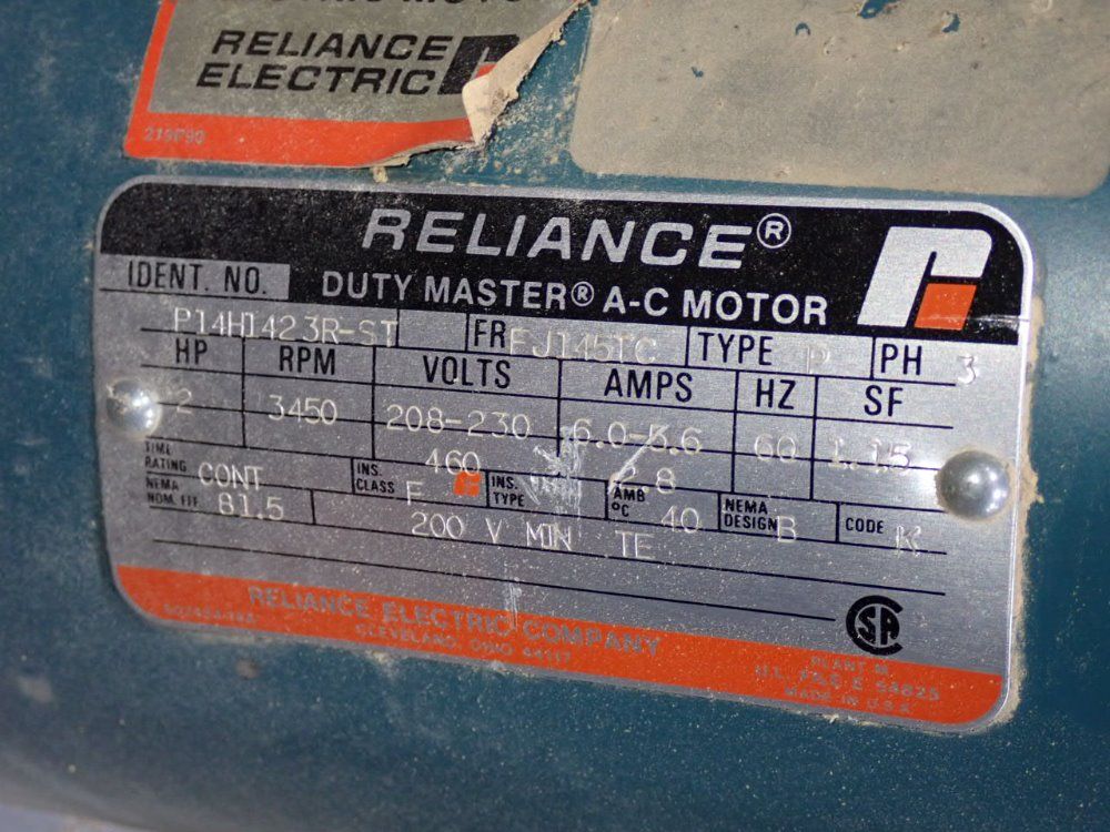 Reliance Electric 2 Hp Motor