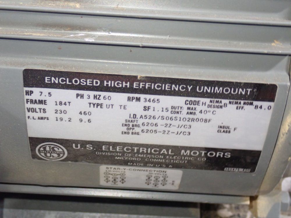 Us Electrical Motors 75 Hp Motor