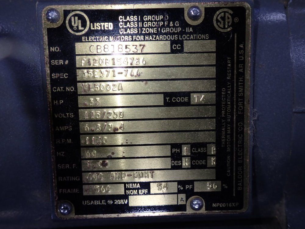Baldor 33 Hp Motor