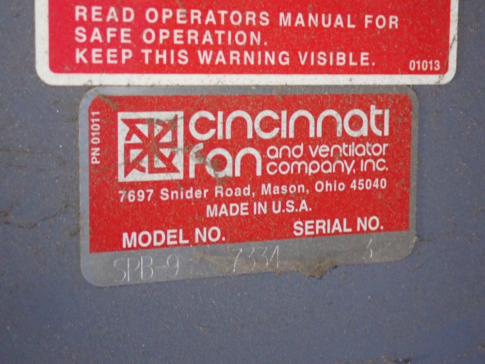 Cincinnati Fan Dust Collector