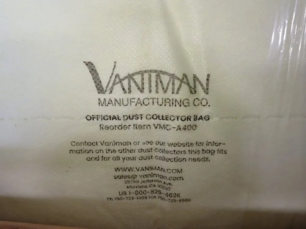 Vaniman Manufacturing Dust Collector Bags - Vmc-a400