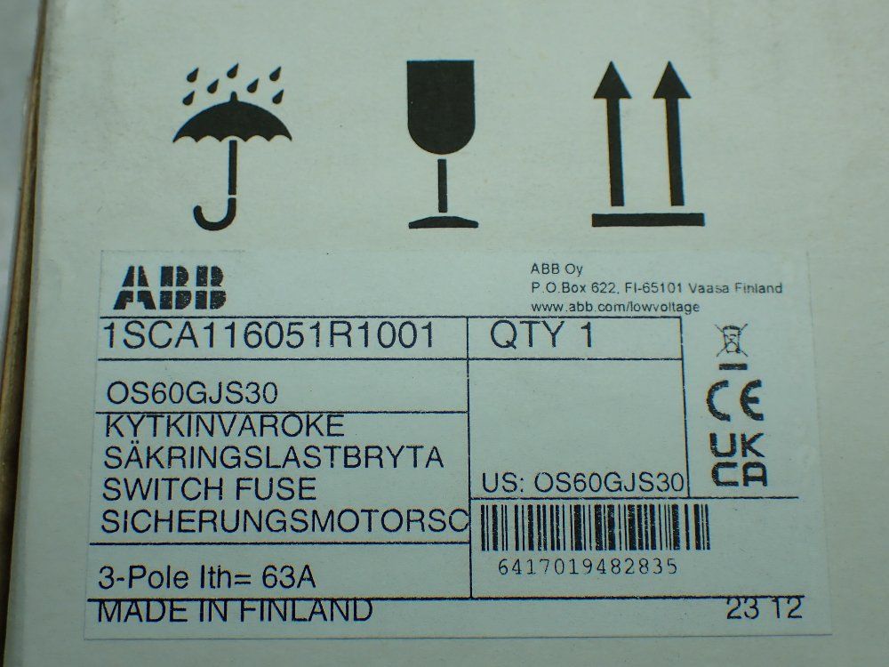 Abb Fusible Rotary Disconnect - 1sca116051r1001
