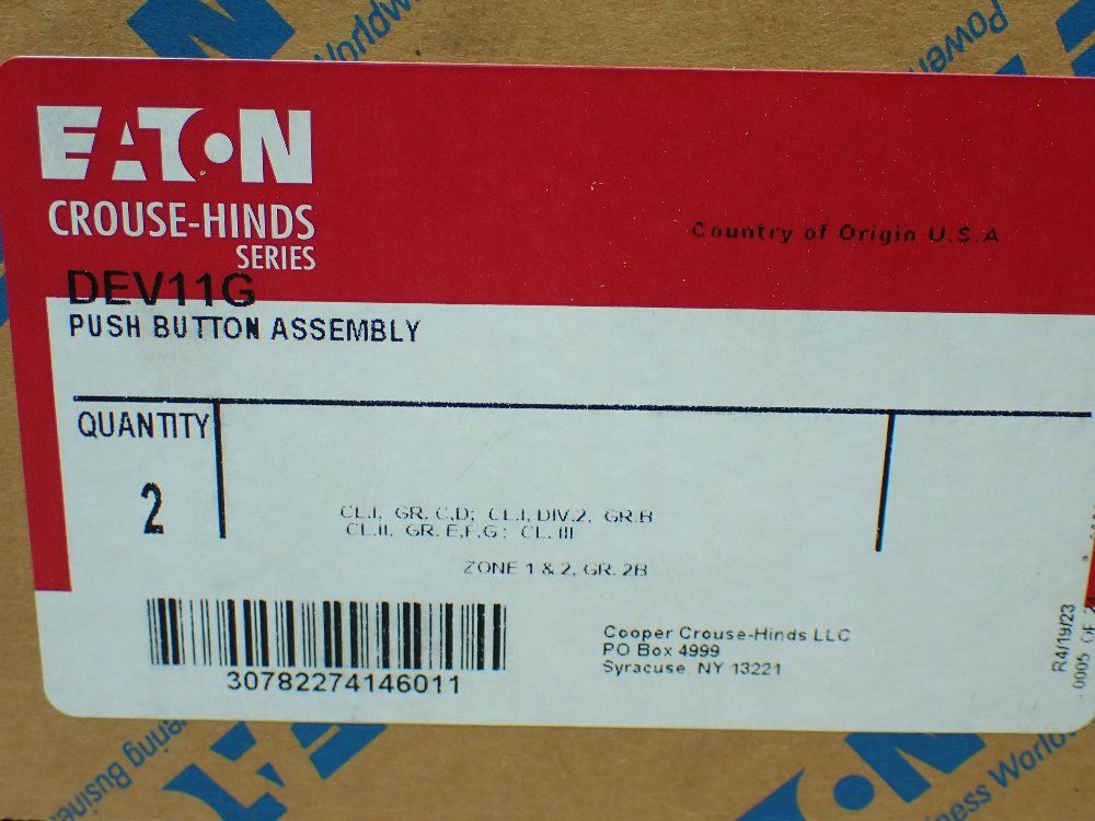Eaton Push Button Assembly. - Dev11g