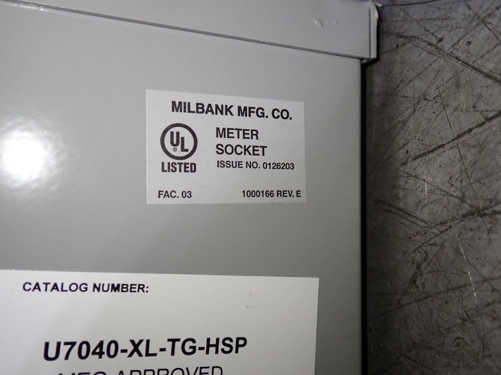 Milbank Meter Socket