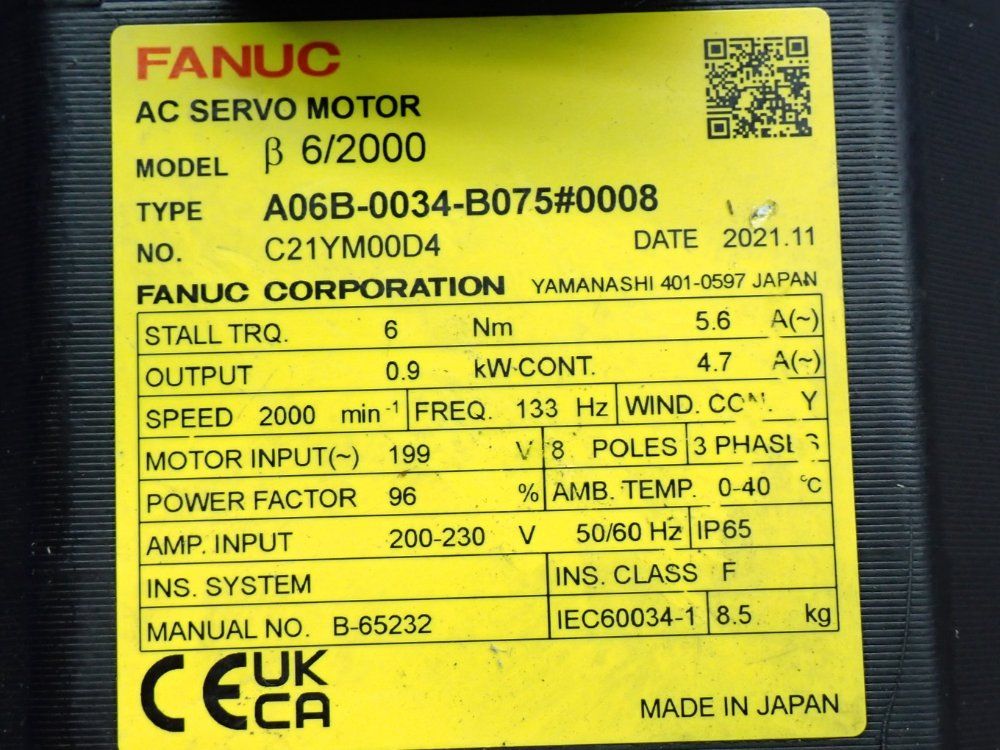 Fanuc Ac Servo Motor