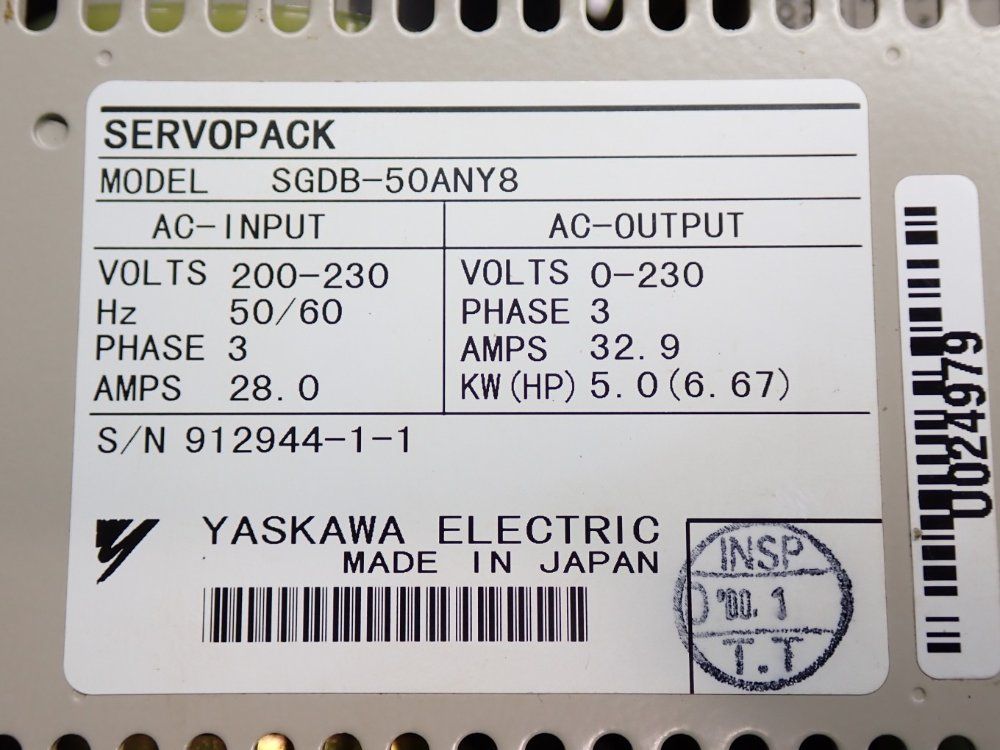 Yaskawa Servo Amplifier