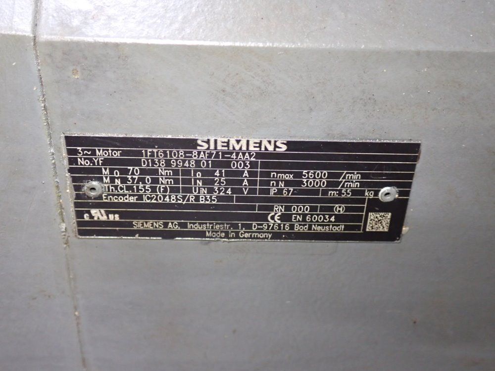 Siemens Servo Motor - 1ft6108-8af71-4aa2