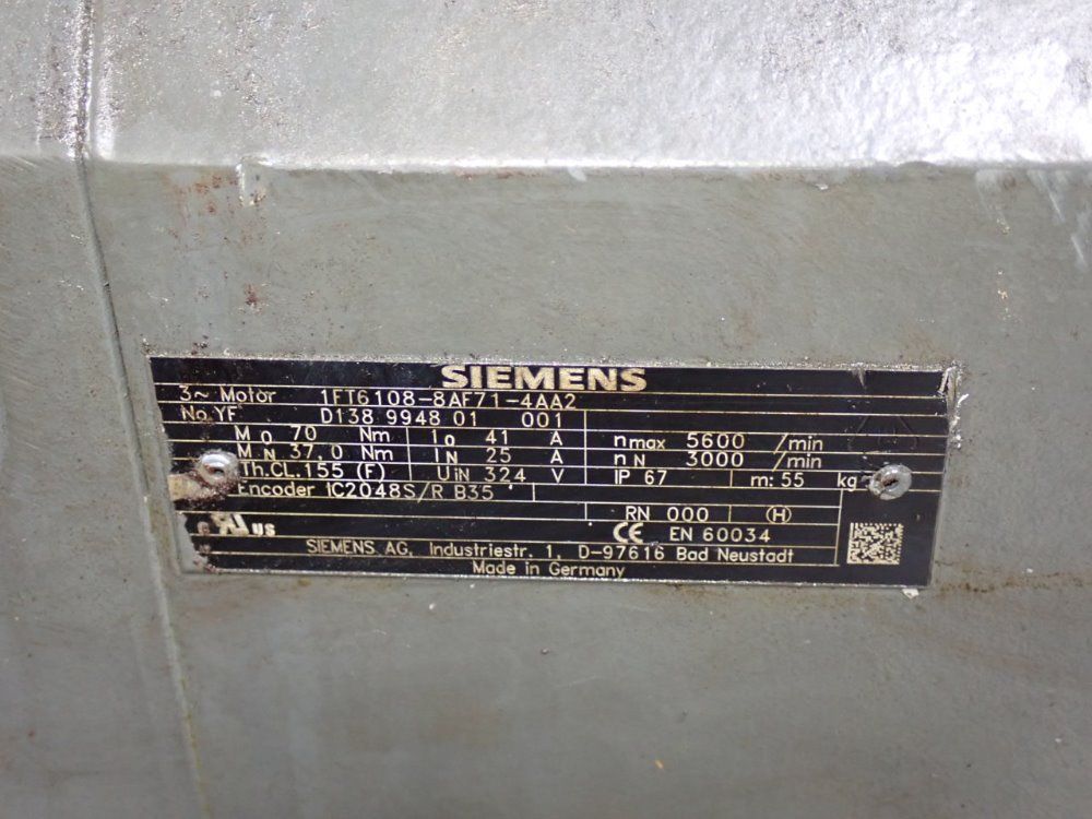 Siemens Servo Motor - 1ft6108-8af71-4aa2