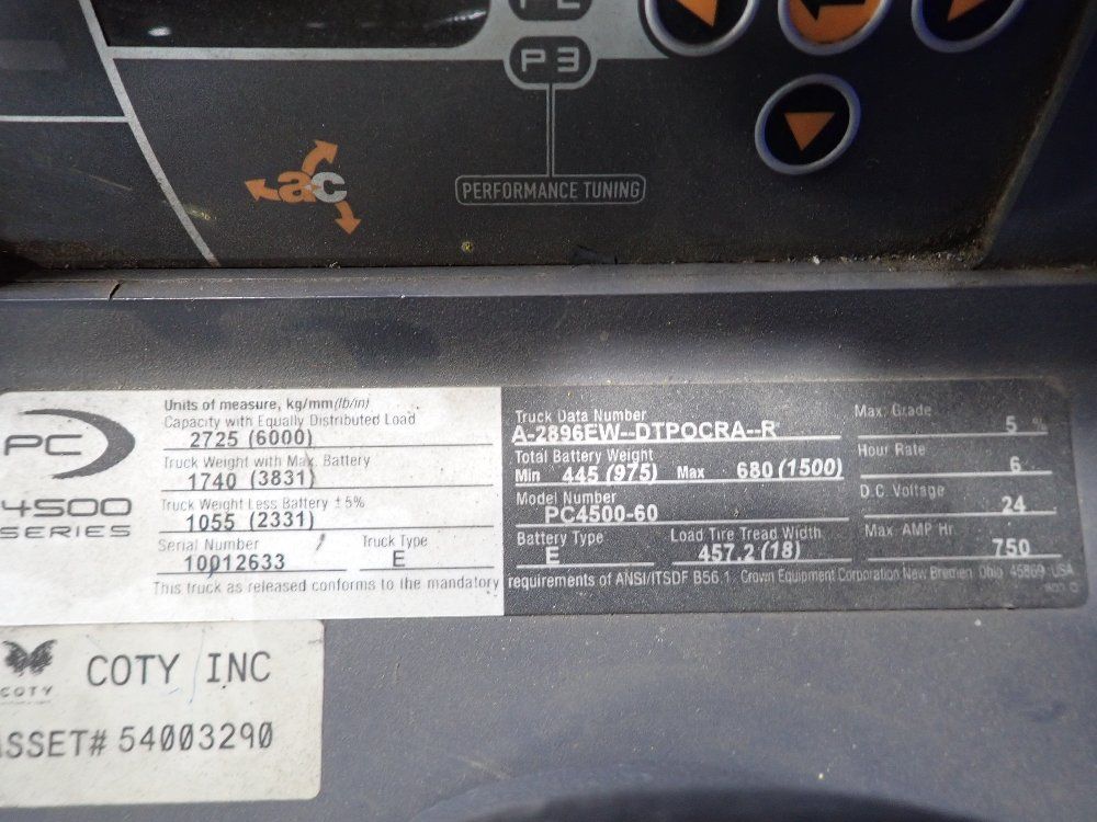 Crown Crown Pc450060 Electric Pallet Jack