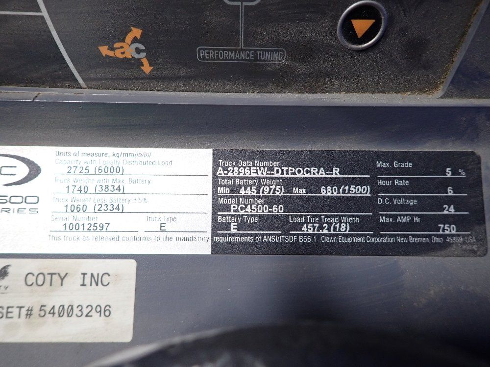 Crown Crown Pc450060 Electric Pallet Jack