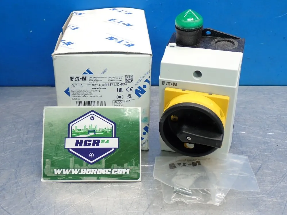 Eaton Rotary Switch With Indicator - T0-2-113/i1/svb-sw/l-sond804