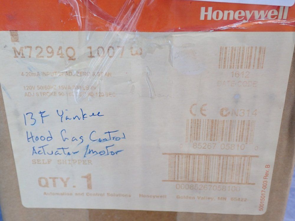 Honeywell Electric Actuator Modutrol Iv Motor