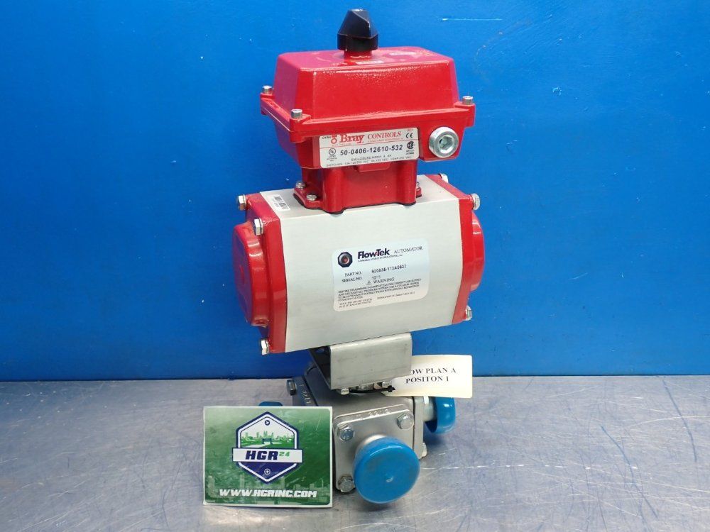 Flowtek Pneumatic Actuator W 50040612610532 Valve Status Monitor  Limit Switch