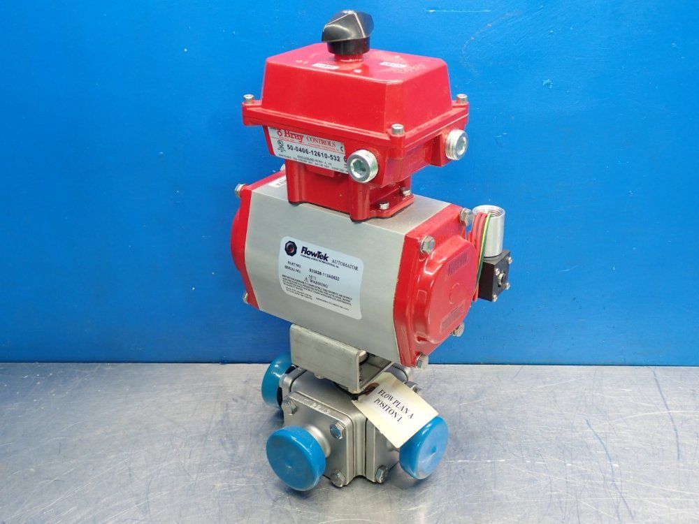 Flowtek Pneumatic Actuator W 50040612610532 Valve Status Monitor  Limit Switch