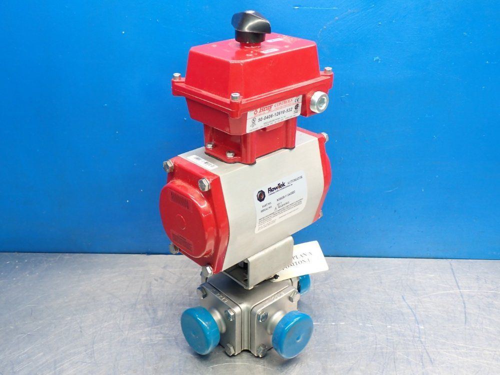 Flowtek Pneumatic Actuator W 50040612610532 Valve Status Monitor  Limit Switch