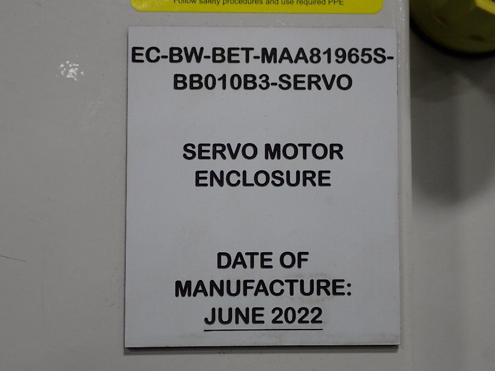 Spen Tech Control Cabinet - Ec-bw-bet-maa81965s-bb010b3-servo