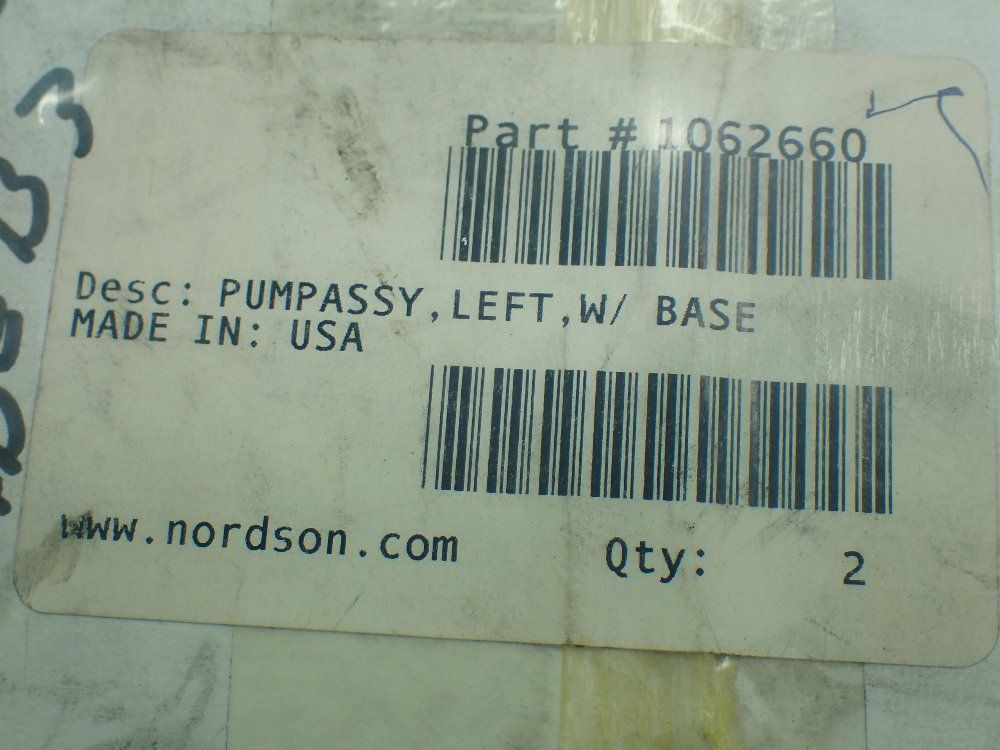 Nordson Pump Assembly Leftbase