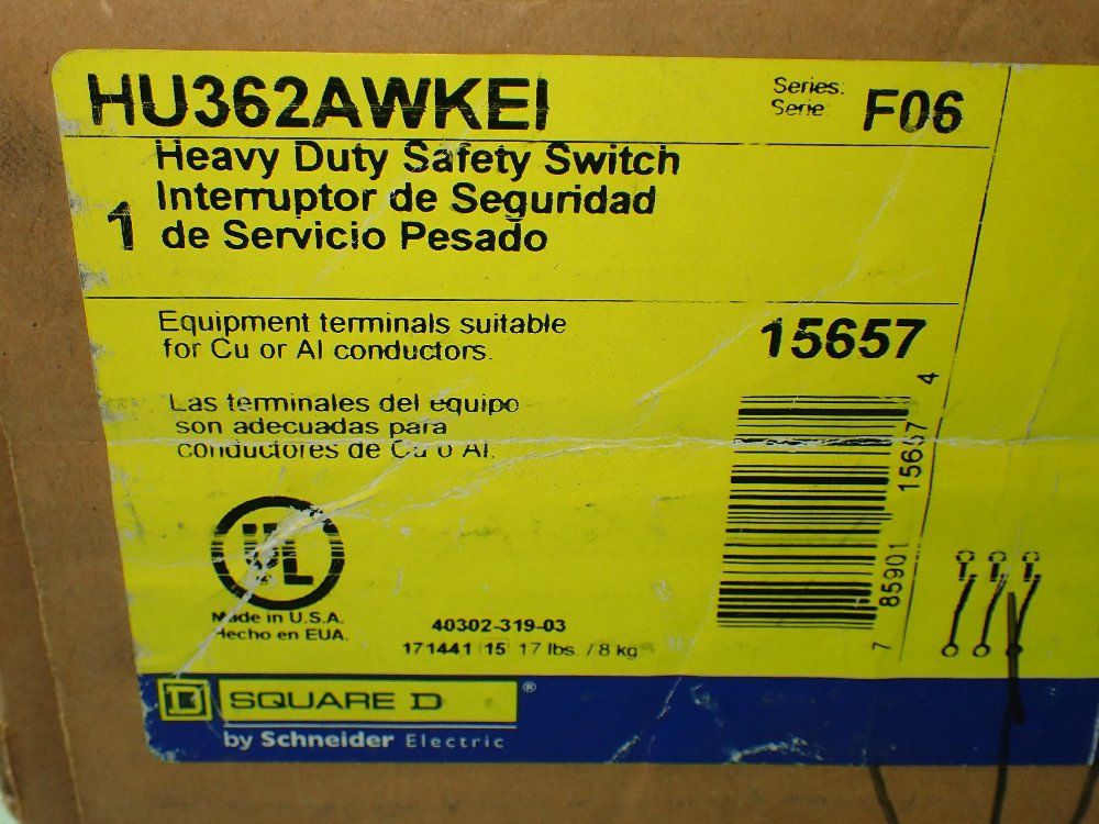 Square D Heavy Duty Safety Switch 60amp