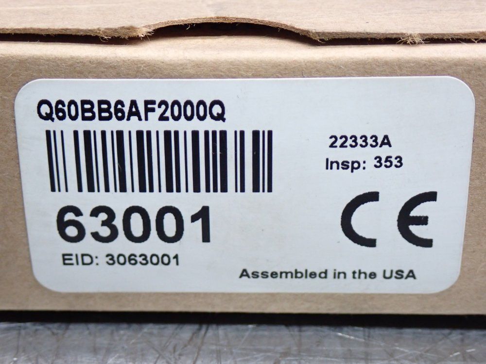 Banner Range: 200-2000mm Photoelectric Sensor 63001 Series Q60 - Q60bb6af2000q