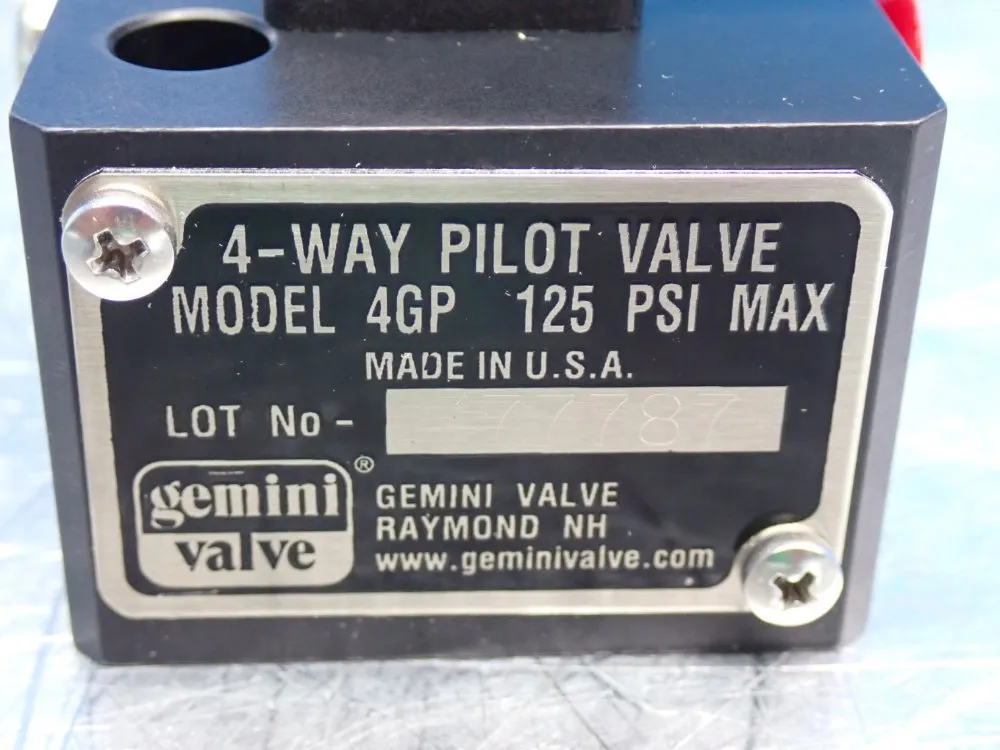 Gemini Valve Pilot Valve Unit