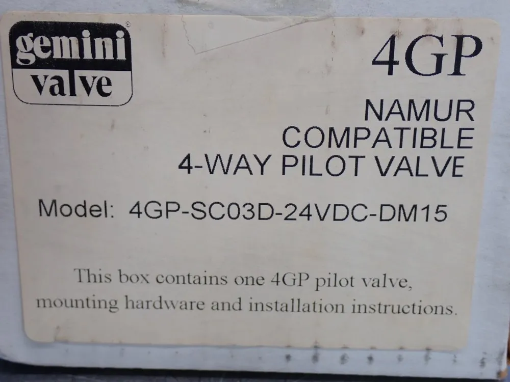 Gemini Valve Pilot Valve Unit