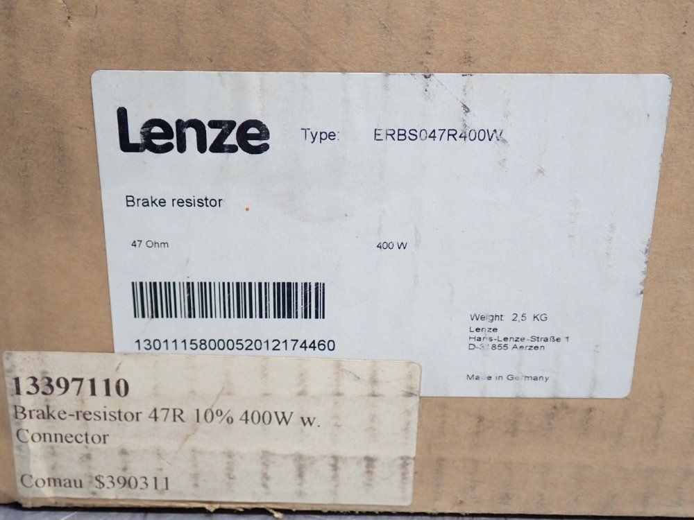 Lenze Brake Resistor - Erbs047r400w