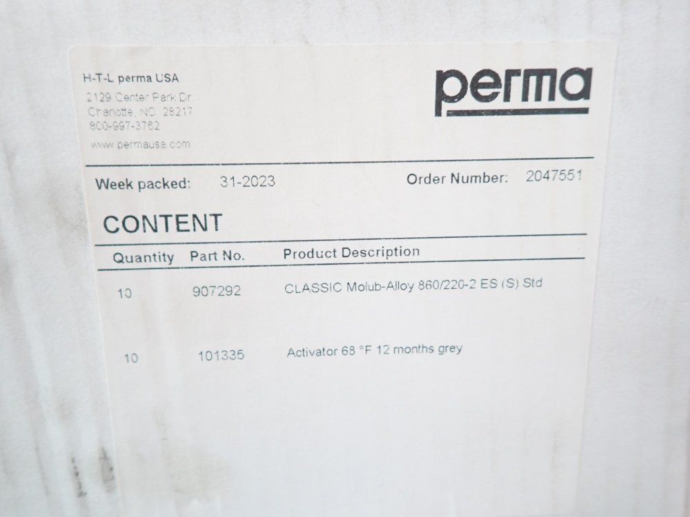 Perma Extreme High Pressure Grease Molub-alloy 860/220-2es 10pcs - 907292