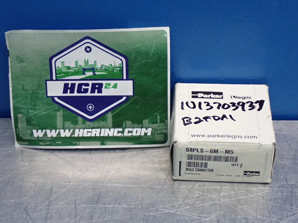 Parker 6mm Connector Push-to-connect Pneumatic Stainless Steel Connection Fitting - 68pls-6m-m5